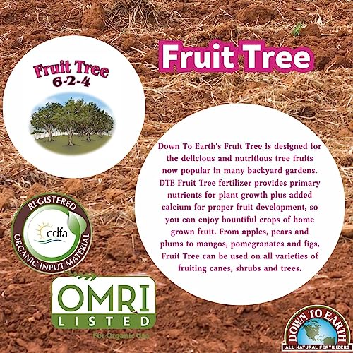 Down to Earth Organic Fruit Tree Fertilizer Mix 6-2-4, 5lb