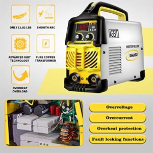 SSIMDER Stick Welder 160Amp 110V/220V Dual Voltage Welding Machine IGBT Inverter ARC Welder Hot Start Portable Welder