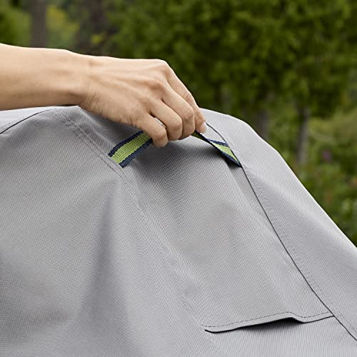 Duck Covers Soteria Waterproof 101 Inch Patio Offset Umbrella Cover with Integrated Installation Pole