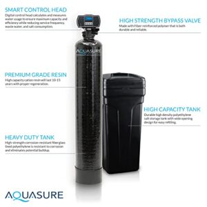 Aquasure Harmony Series 48,000 Grains Whole House Water Softener with High Performance Automatic Digital Metered Control Head | Reduces Hardness & Minerals | Improve Water Quality | for 3-4 bathrooms