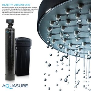 Aquasure Harmony Series 48,000 Grains Whole House Water Softener with High Performance Automatic Digital Metered Control Head | Reduces Hardness & Minerals | Improve Water Quality | for 3-4 bathrooms