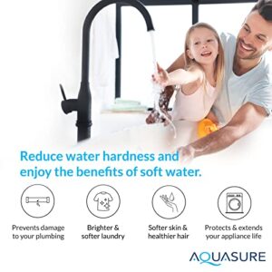 Aquasure Harmony Series 48,000 Grains Whole House Water Softener with High Performance Automatic Digital Metered Control Head | Reduces Hardness & Minerals | Improve Water Quality | for 3-4 bathrooms