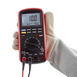 ennoLogic Insulation Tester 50/100/250/500/1000V, Megohmmeter and Multimeter: 50k to 2G Insulation Resistance, DC/AC TRMS Voltage and Current, Resistance, Capacitance, Frequency, Temperature - eM870M