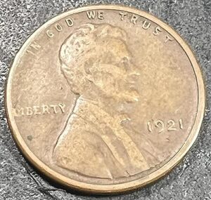 1921 s lincoln wheat penny cent seller fine