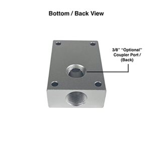 Primefit PCBL38 3/8-Inch Air Push to Connect Outlet Block Provides Air Connections for Compressed Air Piping Systems