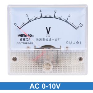 uxcell DC 0-10V Analog Panel Voltage Gauge Volt Meter 85C1 1.5% Error Margin