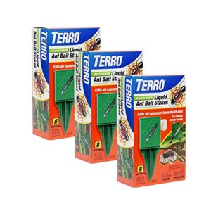 terro t1812-2 outdoor liquid ant killer bait stakes (3 pack)