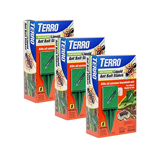 Terro T1812-2 Outdoor Liquid Ant Killer Bait Stakes (3 Pack)