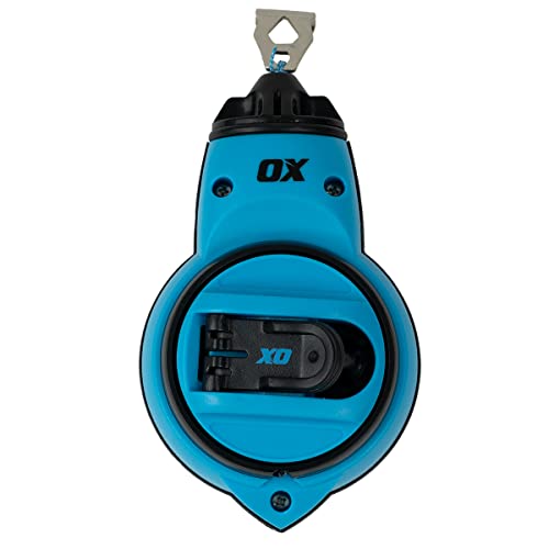 OX TOOLS Trade Heavy Duty Chalk Reel | 100ft / 30m | Small Chalk Line | Straight Line Reel | Thin Line Chalk Reel OX-T020830