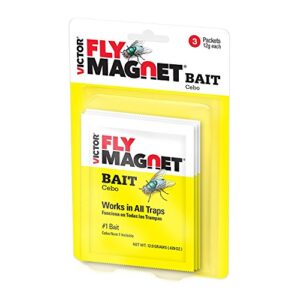 Victor M383 Fly Magnet Bait, 3 Pack, 9 Packets