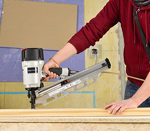 BHTOP 9021NS Framing Nailer 21 Degree 3-1/2" with Depth Adjustment Professional Air Nail Gun