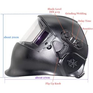 Powered Air Purifying Respirator Auto Darkening Welding Helmet, Personal Protective Equipment, Industry Welding Mask PAPR Kit (B. Helmet PAPR Kit)