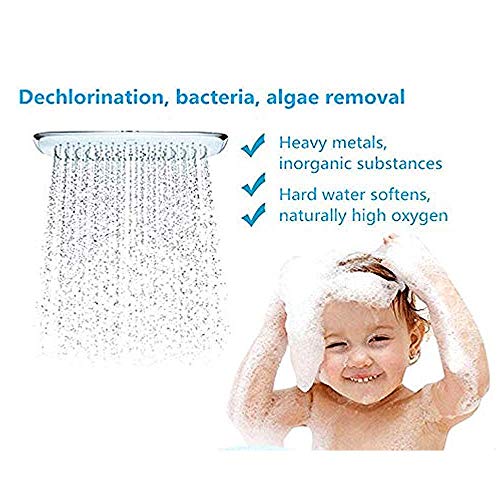 Pack of 2, 12-Stage Replacement Shower Water Filter Cartridges with Vitamin C for Hard Water - Compatible with Universal Shower Heads and Handheld Shower - Removing Chlorine, Heavy Metals, Sulfur Odor