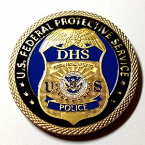 DHS Federal Protective Service Police Colorized Challenge Art Coin