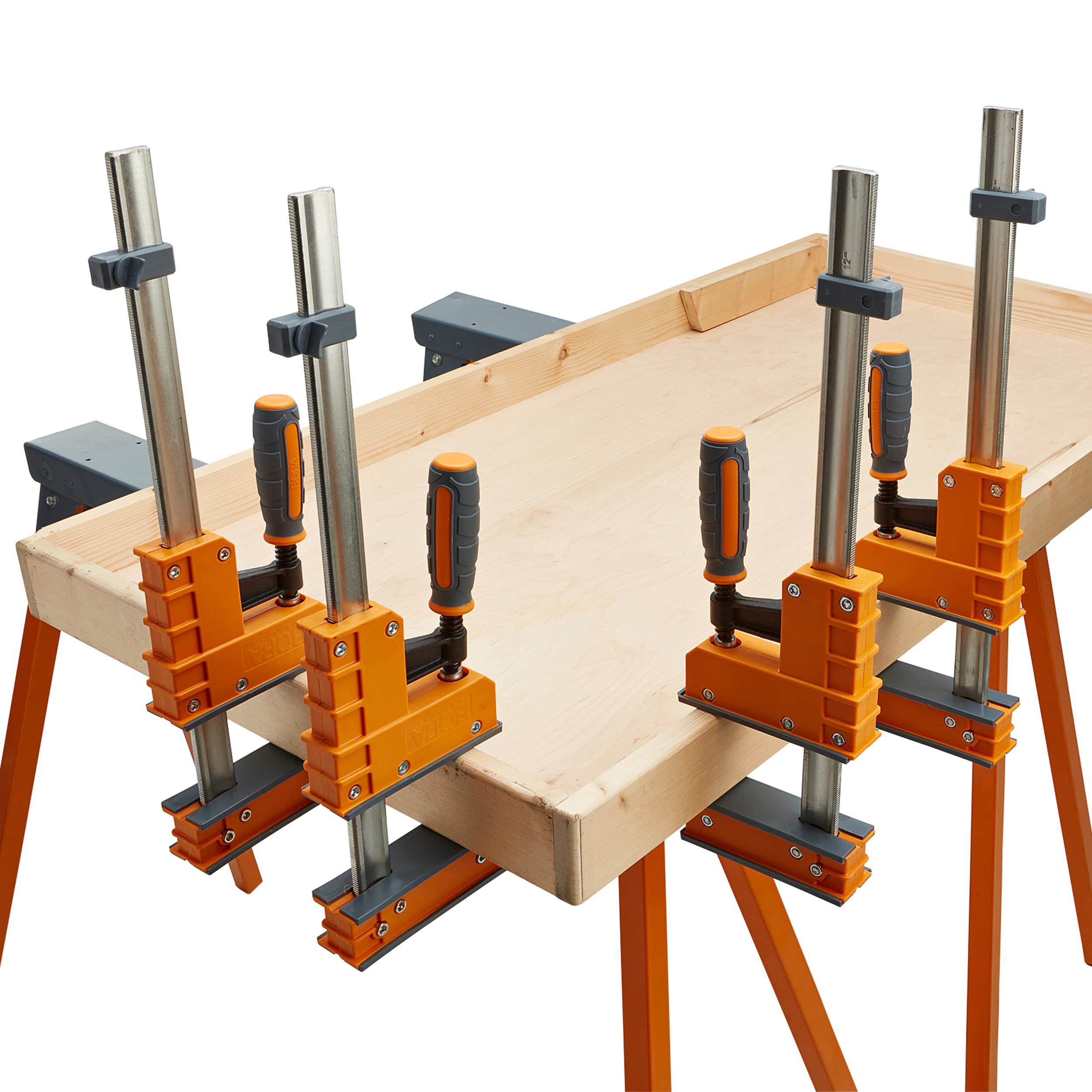 Bora 50" Parallel Clamp Set, 2 Pack of Woodworking Clamps with Rock-Solid, Even Pressure, 571150T