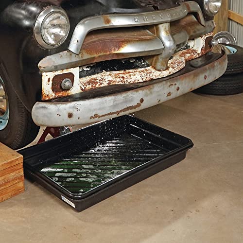 PIG Home Solutions Oil Drain Drip Pan for Garage - 40.25" x 28.25" x 5" Oil Drip Pan - PM50096