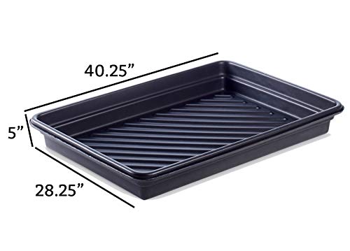 PIG Home Solutions Oil Drain Drip Pan for Garage - 40.25" x 28.25" x 5" Oil Drip Pan - PM50096