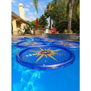 Solar Sun Rings 60 Inch Above Ground or Inground Swimming Pool Hot Tub Spa Heating Accessory Circular Heater Solar Cover, Blue (Cover Only)