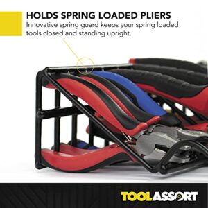 Plier Organizer Rack (2 Pack) Holds A Total of 30 Spring Loaded, Regular and Wide Handle Insulated Pliers, Two Tool Box Organizers, Pliers Storage That Fits Nicely in Your Tool Drawer or Tool Chest