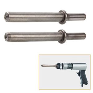 Heavy Duty 2pcs Rivet Set, Abuff Pneumatic Air Rivet Hammer Set for Shank 0.401 Chisel/Air Hammer Rivet Bits