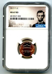 2017 p us mint lincoln union shield business strike cent ms67 rd ngc