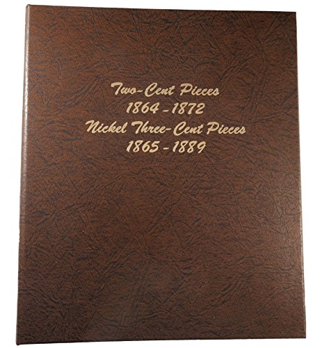 Dansco US Two Cent Piece 1864 - 1872 and Nickel Three Cent Piece 1865 - 1889 Coin Album #6108