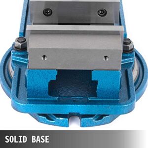 Happybuy 6 Inch Heavy Duty Milling Vise Bench Clamp Vise High Precision Clamping Vise 6 Inch Jaw Width with 360 Degrees Swiveling Base CNC Vise