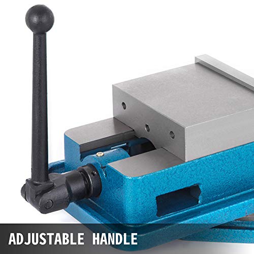 Happybuy 6 Inch Heavy Duty Milling Vise Bench Clamp Vise High Precision Clamping Vise 6 Inch Jaw Width with 360 Degrees Swiveling Base CNC Vise