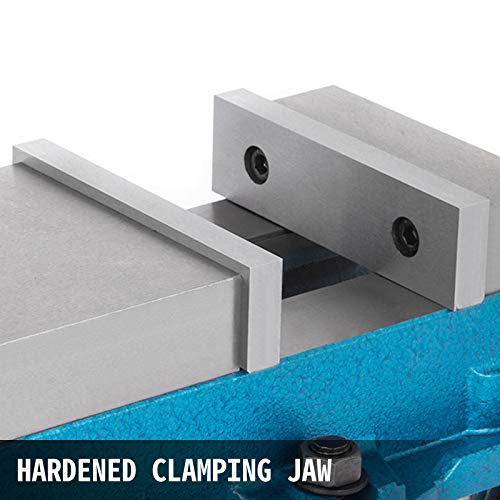 Happybuy 6 Inch Heavy Duty Milling Vise Bench Clamp Vise High Precision Clamping Vise 6 Inch Jaw Width with 360 Degrees Swiveling Base CNC Vise
