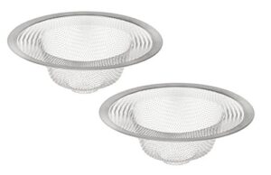 hic kitchen mesh sink strainer, 18/8 stainless steel, set of 2, 4.5-inches