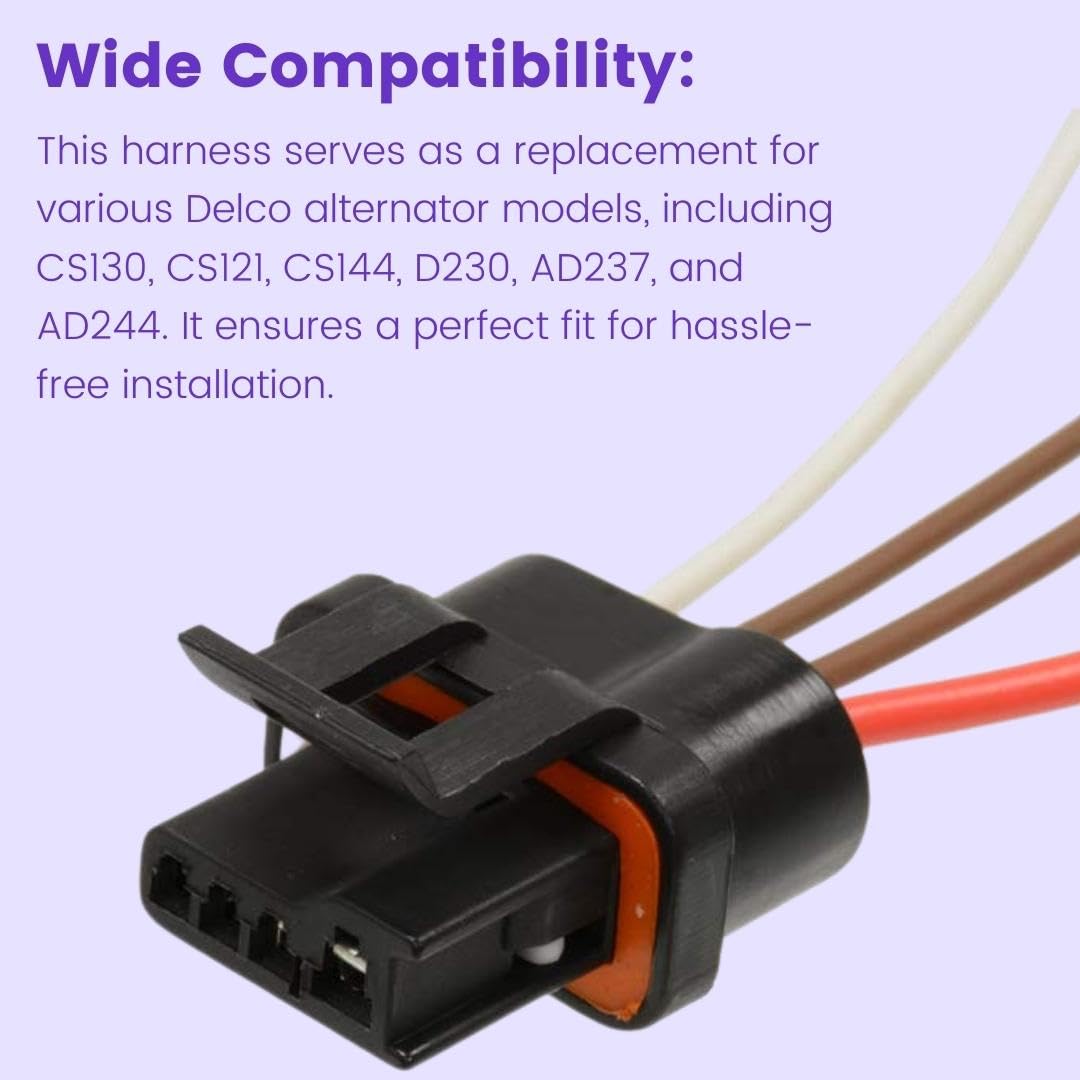 New Wire Repair Harness Delco Alternator CS130 CS121 CS144 D230, AD237 & AD244 | OEM Specifications and Reliable Performance