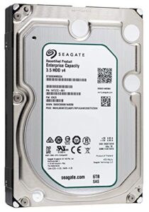 seagate enterprise capacity 3.5 hdd| st6000nm0034 | 6tb 7.2k rpm sas 12gb/s 128mb cache 3.5' | 512n | enterprise hard disk drive for hyperscale applications (renewed)