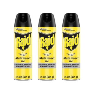 raid multi insect killer 15 ounce (pack of 3)