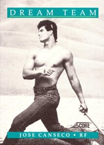 1991 score #441 jose canseco dream team baseball card - no shirt