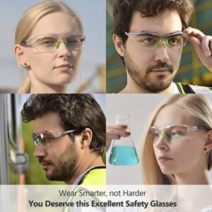 SAFEYEAR Anti Fog Z87 Safety Glasses for Men & Women Protective Eyewear Lab Work Glasses