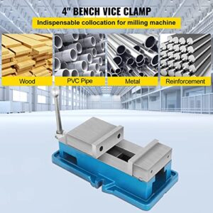 Happybuy 4 Inch ACCU Lock Down Vise Precision Milling Vise 4 Inch Jaw Width Drill Press Vise Milling Drilling Machine Bench Clamp Clamping Vice(4")