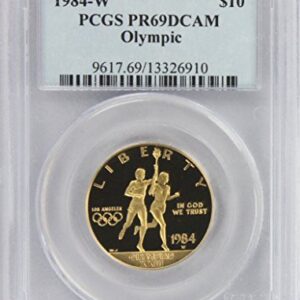 1984-W Olympic Commemorative $10 Gold, PR69DCAM, PCGS