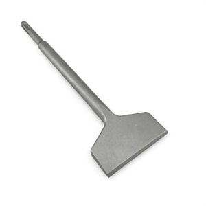 spkline 3 inch wide tile & thinset scaling chisel sds-plus shank 3" x 10" thinset scraper wall and floor scraper works with all brands of sds-plus rotary hammers and demolition hammers