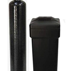 Fleck 5600sxt On Demand Water Softener with Resin Made in USA/Canada, 40,000 Grains, Black