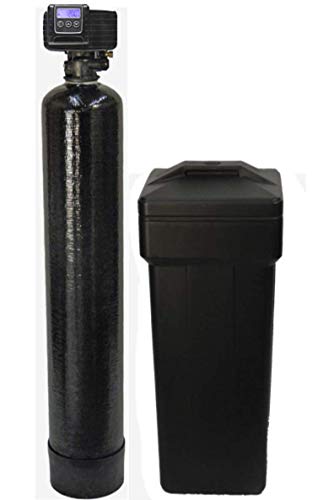 Fleck 5600sxt On Demand Water Softener with Resin Made in USA/Canada, 40,000 Grains, Black