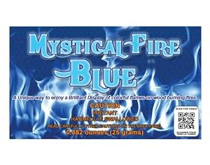 Mystical Fire BLUE Campfire Fireplace Colorant Packets (12 Pack, Mystical Fire Blue)