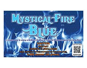 Mystical Fire Campfire Fireplace Colorant Packets (6 Pack, Mystical Fire Blue)