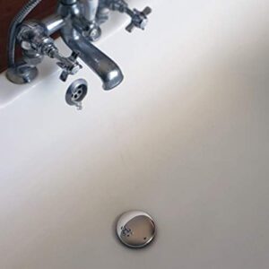 Chrome Cherry Tub Flo Stainless Steel Hair Catcher for Shower, Tub, and Sink Drains - Fits Most Drains with No Installation