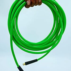 DP Dynamic Power Polyurethane Braided Air Hose 1/4" X 25 Ft with 10 pcs Air Compressor Accessories KIT, 200 PSI.