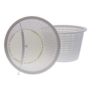u.s. pool supply swimming pool plastic skimmer replacement basket (set of 2) - remove leaves and debris - 8" top, 5.5" bottom, 5" deep - not weighted