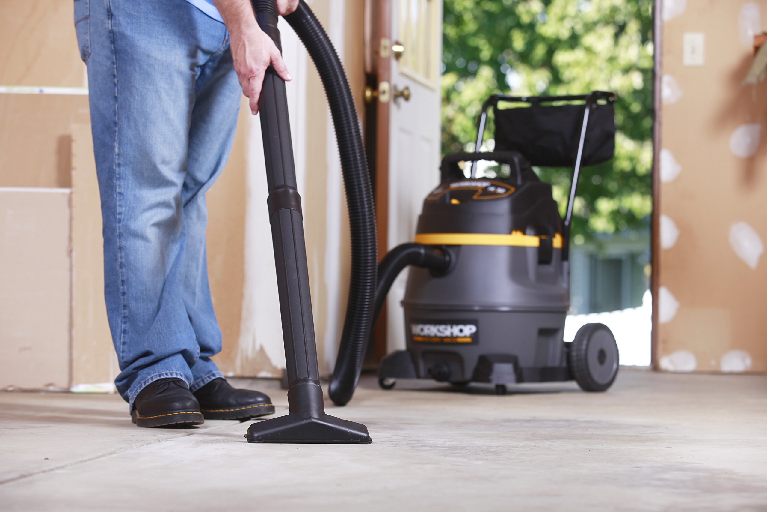 WORKSHOP Wet Dry Vac WS1400CA, 14-Gallon Shop Vacuum Cleaner, 6.0 Peak HP w/ hose and filter