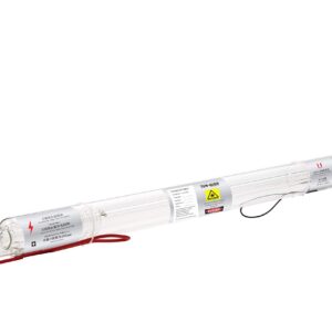 TEN-HIGH 50W CO2 Laser Tube 800mm D50mm, Wires Preconnected with Coating, for Laser Cutter Laser Engraving Cutting Machine