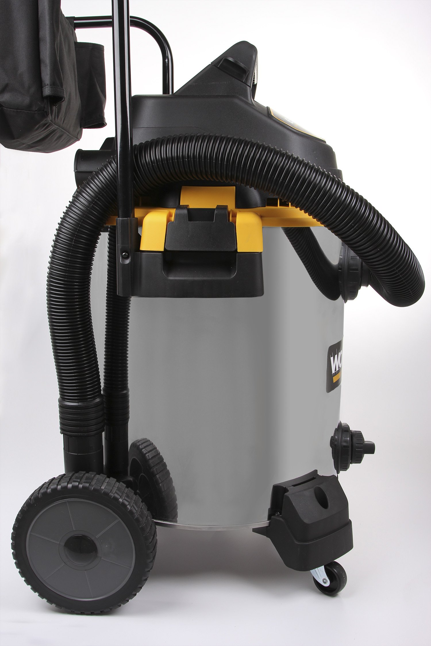 WORKSHOP Wet/Dry Vacs WS1600SS Stainless Steel 6.5-Peak Wet Dry Vacuum Cleaner, 16 Gallon w/ attachment and hose