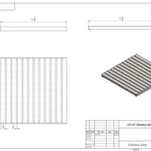 Vodaland - 16x16 Inch Catch Basin. PPE Plastic with 100% Stainless Steel - ADA/Heel Proof Grate and Sediment Basket Included.