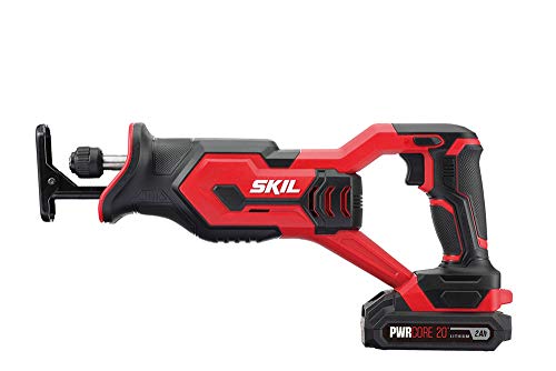 SKIL 20V Compact Reciprocating Saw Includes 2.0Ah PWR CORE 20 Lithium Battery and Charger - RS582902